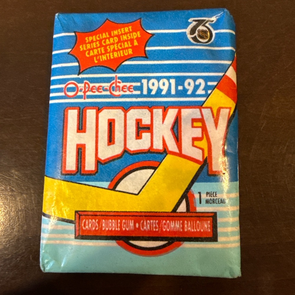 1991-92 O-Pee-Chee NHL Hockey Cards Wax Pack - Unopened